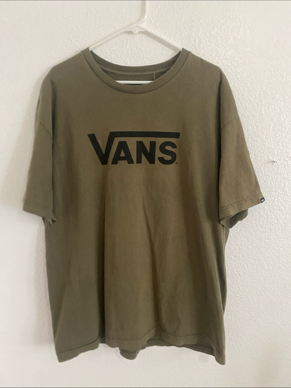 Vans Olive Green Short Sleeve Logo Tee